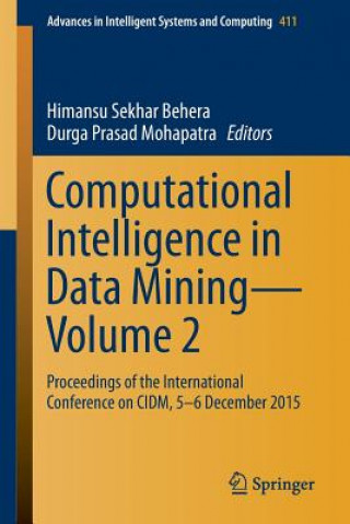 Carte Computational Intelligence in Data Mining-Volume 2 Himansu Sekhar Behera