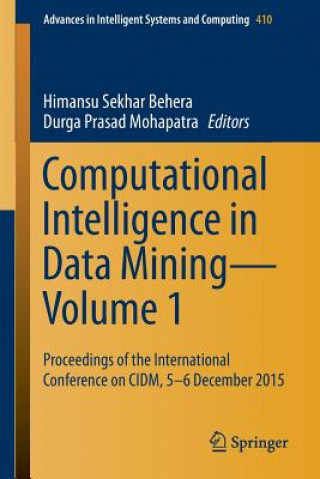 Carte Computational Intelligence in Data Mining-Volume 1 Himansu Sekhar Behera