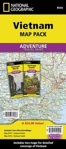 Kniha Vietnam, Map Pack Bundle National Geographic Maps - Adventure