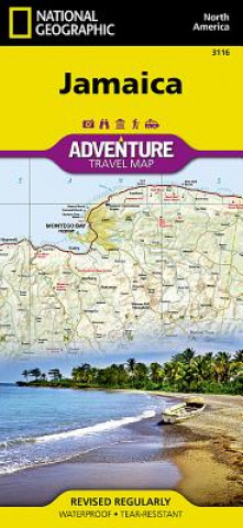 Carte Jamaica Geographic National
