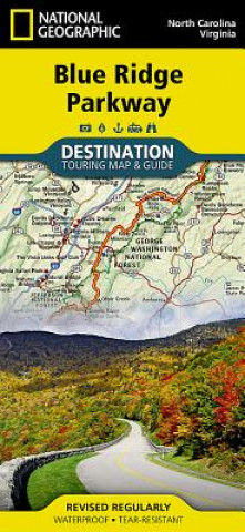 Kniha Blue Ridge Parkway, USA National Geographic Maps