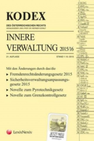 Книга KODEX Innere Verwaltung 2015/16 (f. Österreich) Werner Doralt