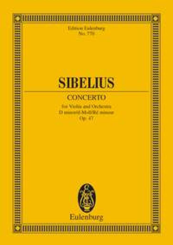 Boek Violinkonzert D Moll JEAN SIBELIUS