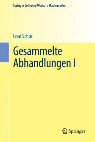 Könyv Gesammelte Abhandlungen I Issai Schur