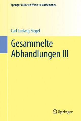 Buch Gesammelte Abhandlungen Carl Ludwig Siegel