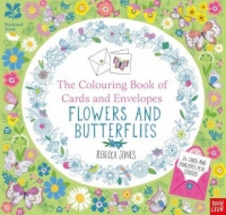 Carte National Trust: The Colouring Book of Cards and Envelopes - Flowers and Butterflies Rebecca Jones