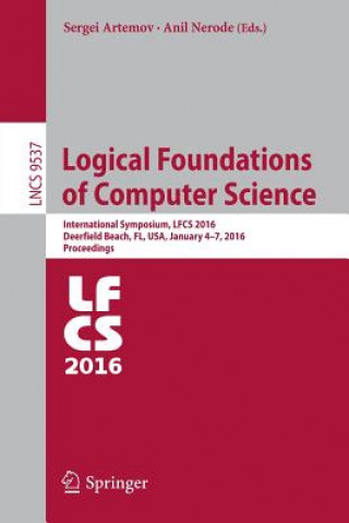 Kniha Logical Foundations of Computer Science Sergei Artemov
