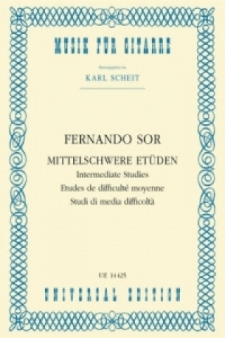 Materiale tipărite Mittelschwere Etüden Fernando Sor