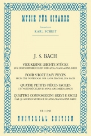 Materiale tipărite 4 kleine leichte Stücke Johann Sebastian Bach