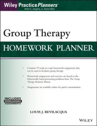 Książka Group Therapy Homework Planner with Download eBook Louis J Bevilacqua