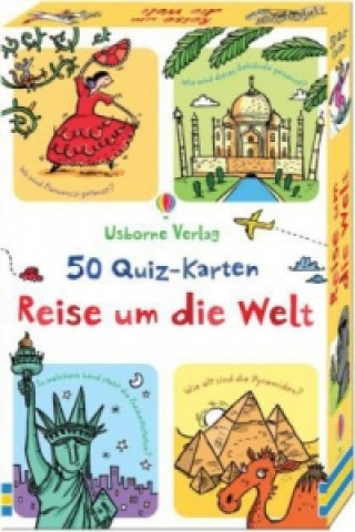 Hra/Hračka 50 Quiz-Karten: Reise um die Welt Simon Tudhope