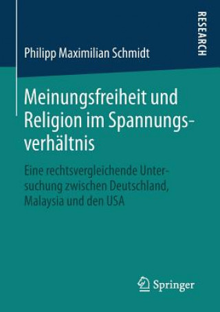 Kniha Meinungsfreiheit und Religion im Spannungsverhaltnis Philipp M. Schmidt