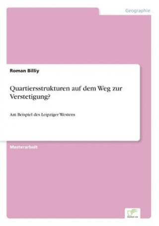 Książka Quartiersstrukturen auf dem Weg zur Verstetigung? Roman Billiy