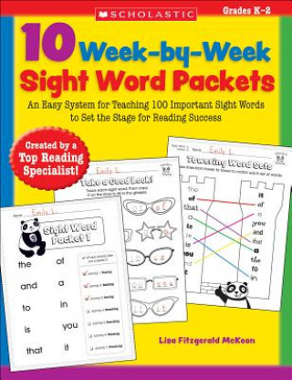 Carte 10 Week-By-Week Sight Word Packets Lisa Fitzgerald McKeon