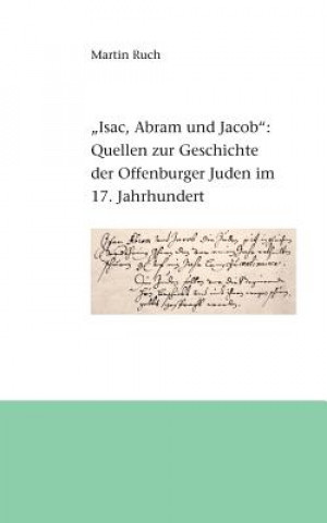 Knjiga Isac, Abram und Jacob die Juden... Martin Ruch