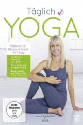 Filmek Täglich Yoga, 3 DVDs Nicole Rudschinat