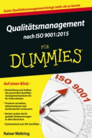 Книга Qualitatsmanagement nach ISO 9001-2015 fur Dummies Rainer Weltring