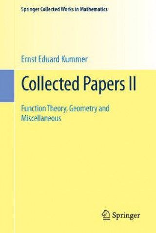 Buch Collected Papers II Ernst Eduard Kummer