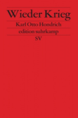 Libro Wieder Krieg Karl Otto Hondrich