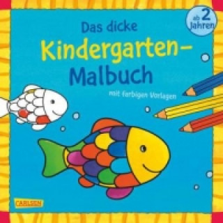 Carte Das dicke Kindergarten-Malbuch: Mit farbigen Vorlagen und lustiger Fehlersuche Andrea Pöter