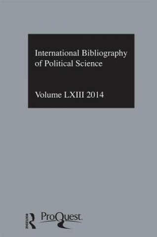 Książka IBSS: Political Science: 2014 Vol.63 The British Library Of Political & Eco