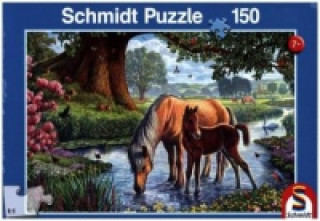 Joc / Jucărie Pferde am Bach (Kinderpuzzle) 