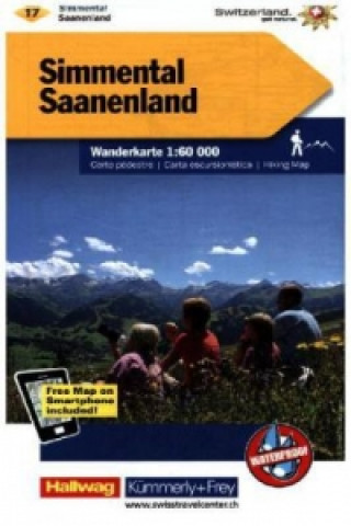 Tiskovina Kümmerly+Frey Karte Simmental - Saanenland Wanderkarte 