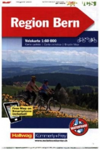 Materiale tipărite Kümmerly+Frey Karte Region Bern Velokarte 