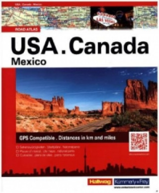 Kniha Hallwag Atlas USA Canada Mexico Straßenatlas 