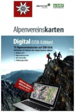 Digital Alpenvereinskarten Digital, USB-Stick (Version 4) 