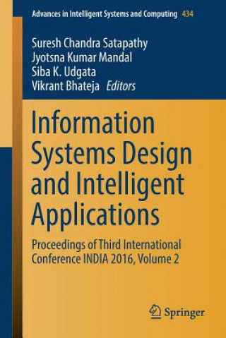 Carte Information Systems Design and Intelligent Applications Vikrant Bhateja
