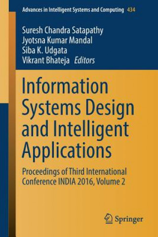 Buch Information Systems Design and Intelligent Applications Vikrant Bhateja