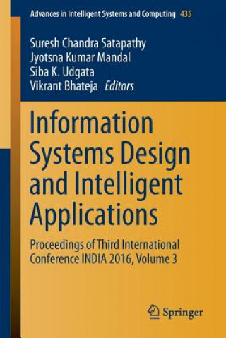 Kniha Information Systems Design and Intelligent Applications Vikrant Bhateja