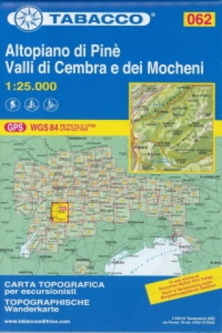 Nyomtatványok Tabacco Editrice Straßenkarte Dolomiten UNESCO 