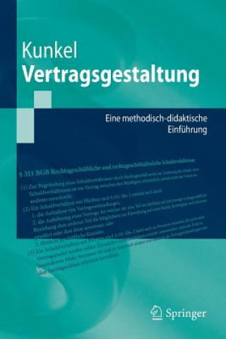 Libro Vertragsgestaltung Carsten Kunkel