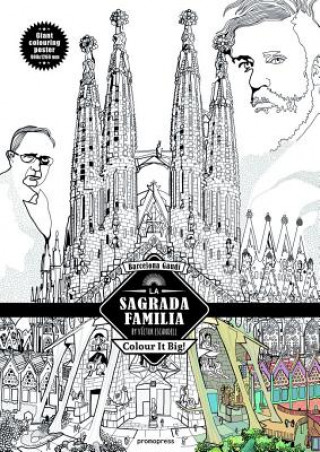 Tiskanica La Sagrada Familia - Antoni Gaudi: Color in Poster Victor Escandell