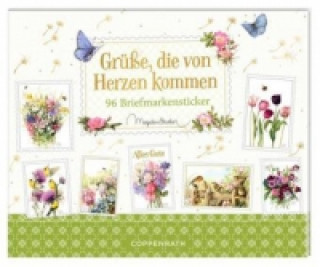 Könyv Stickerbuch - Grüße, die von Herzen kommen Marjolein Bastin