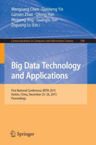 Book Big Data Technology and Applications Wenguang Chen
