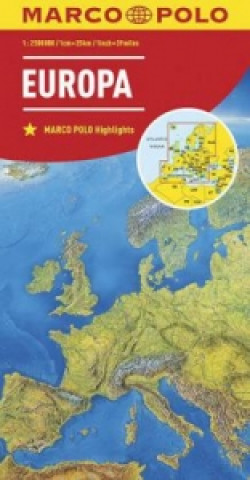 Tlačovina Europe Marco Polo Map 