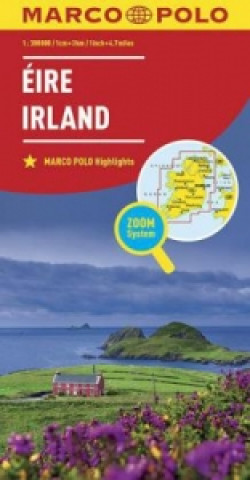 Tiskovina Marco Polo Karte Länderkarte Irland 1:300 000. Éire / Ireland / Irlande 