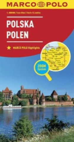 Tlačovina Polsko Polska Polen 1:800 000 