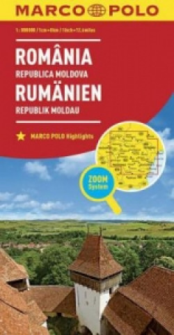 Printed items MARCO POLO Länderkarte Rumänien, Republik Moldau 1:800 000. Romania, Repubilca Moldova. Romania, Republic of Moldova. Roumanie, République Moldavie 