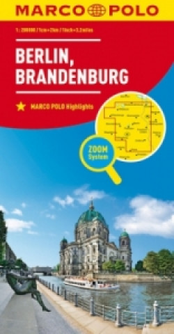 Tiskovina MARCO POLO Karte Berlin, Brandenburg. Berlin, Brandenbourg 