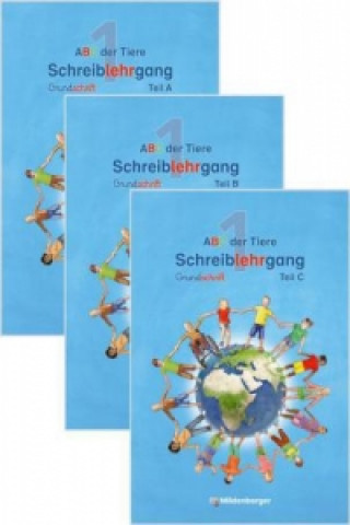 Knjiga ABC der Tiere 1 - Schreiblehrgang Grundschrift, Teil A, B und C, 3 Teile Klaus Kuhn