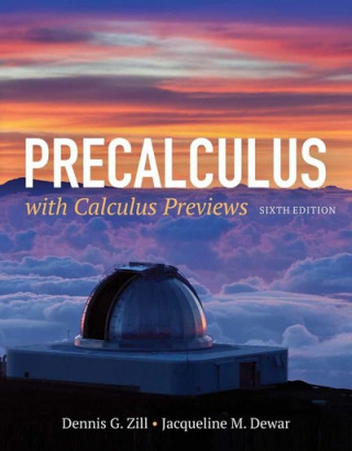 Livre Precalculus With Calculus Previews Zill