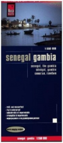 Nyomtatványok Reise Know-How Landkarte Senegal, Gambia (1:550.000). Senegal, The Gambia / Sénégal, Gambie 