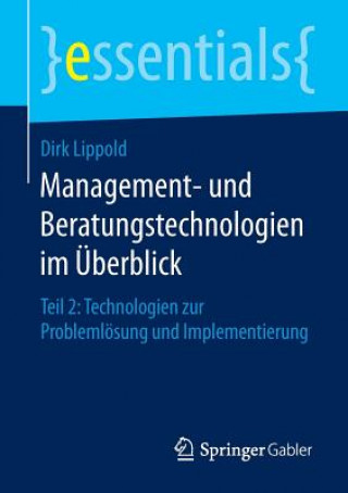 Kniha Management- und Beratungstechnologien im UEberblick Dirk Lippold