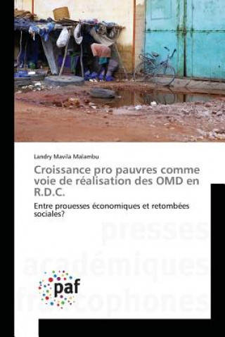 Carte Croissance Pro Pauvres Comme Voie de Realisation Des Omd En R.D.C. Malambu-L