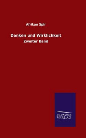 Kniha Denken und Wirklichkeit Afrikan Spir