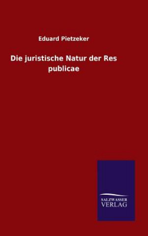 Kniha juristische Natur der Res publicae Eduard Pietzeker